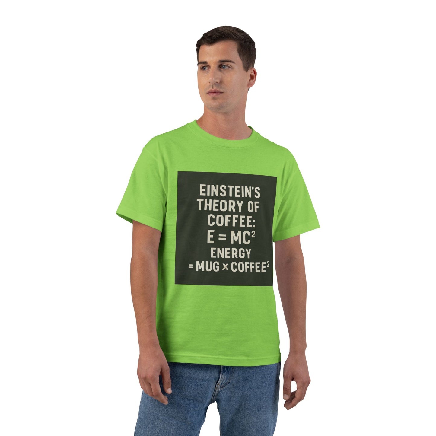 Einstein's Theory Of Coffee Men's Short-Sleeve Crewneck Tee