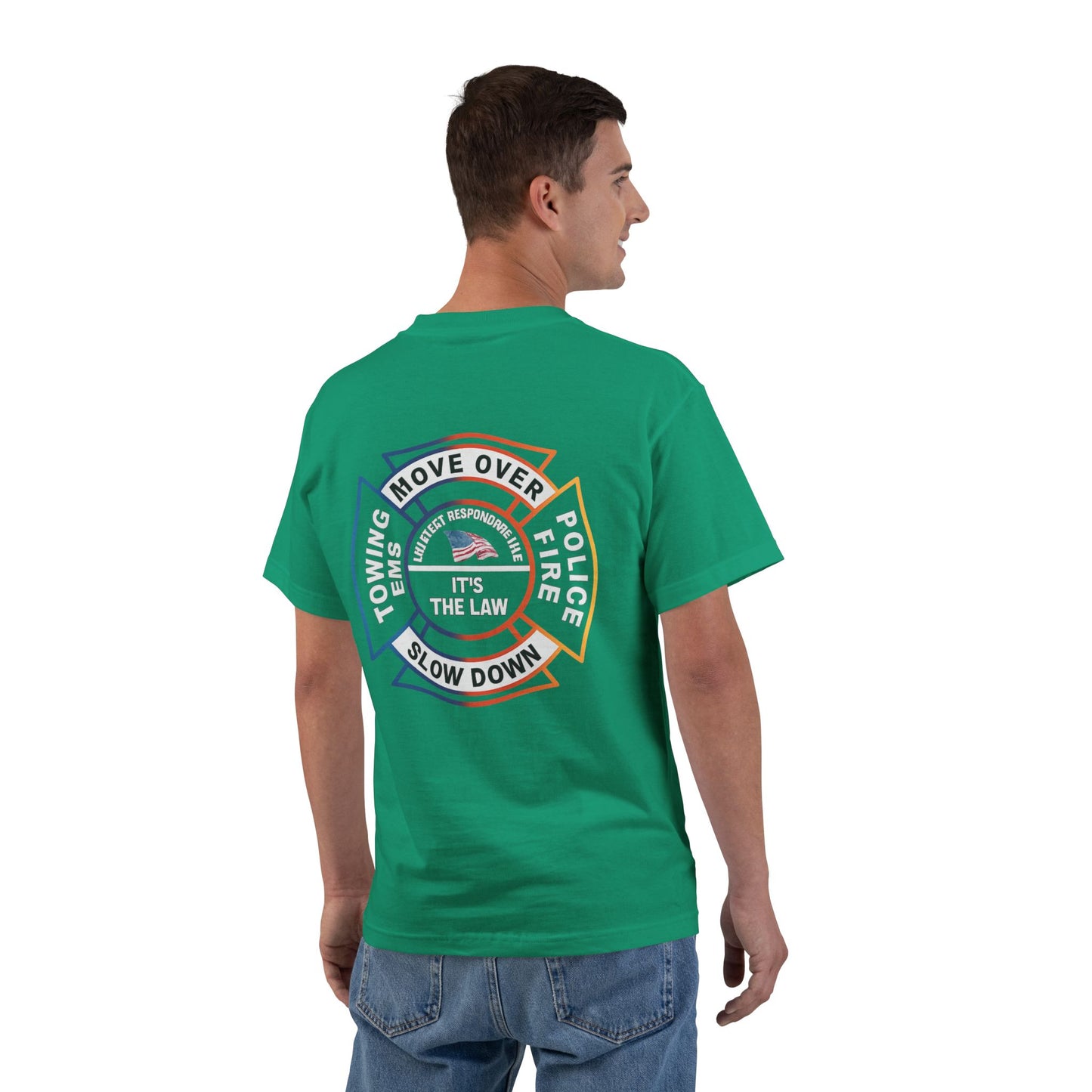 Let First Responders Live Men's Short-Sleeve Crewneck Tee
