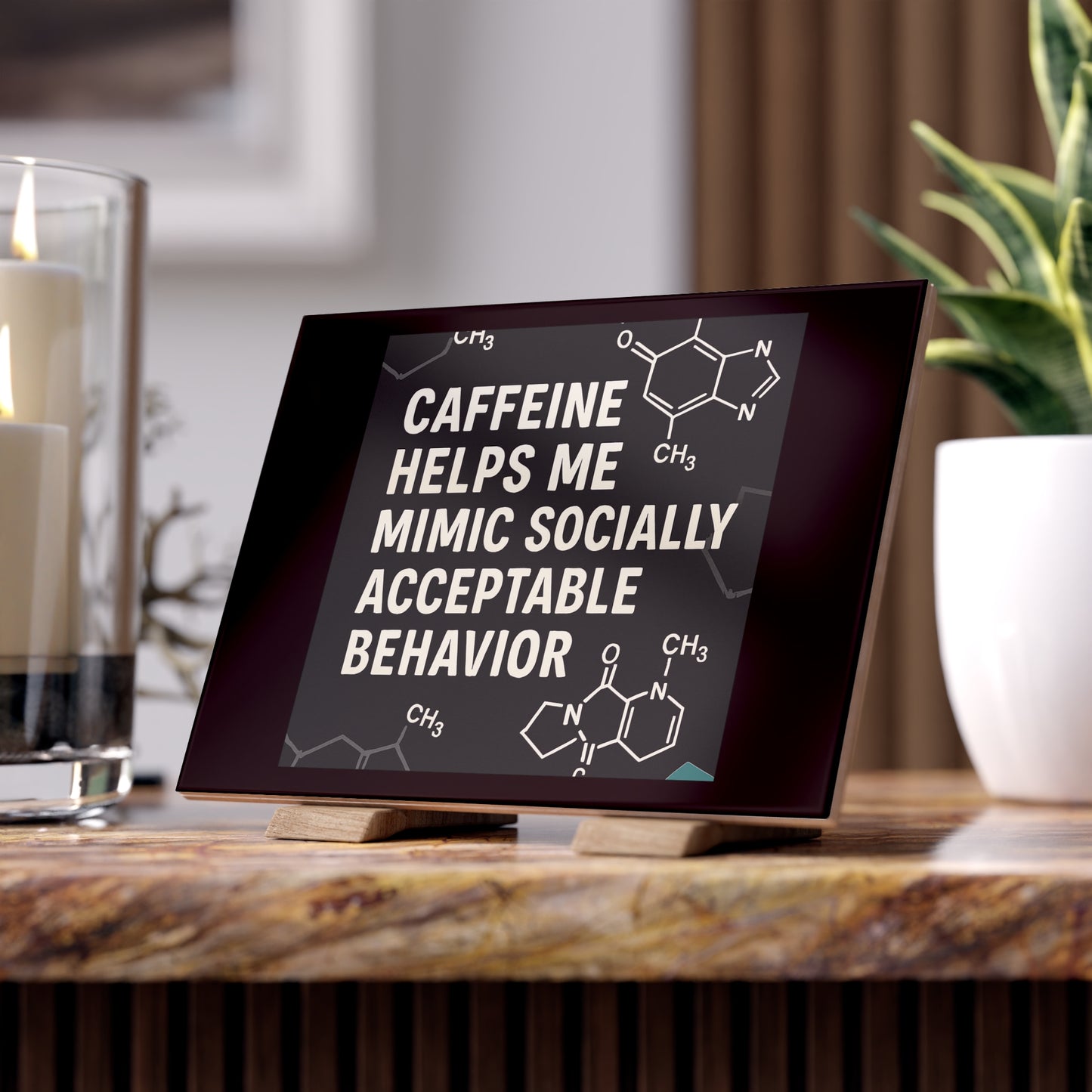 Socially Acceptable Ceramic Photo Tile