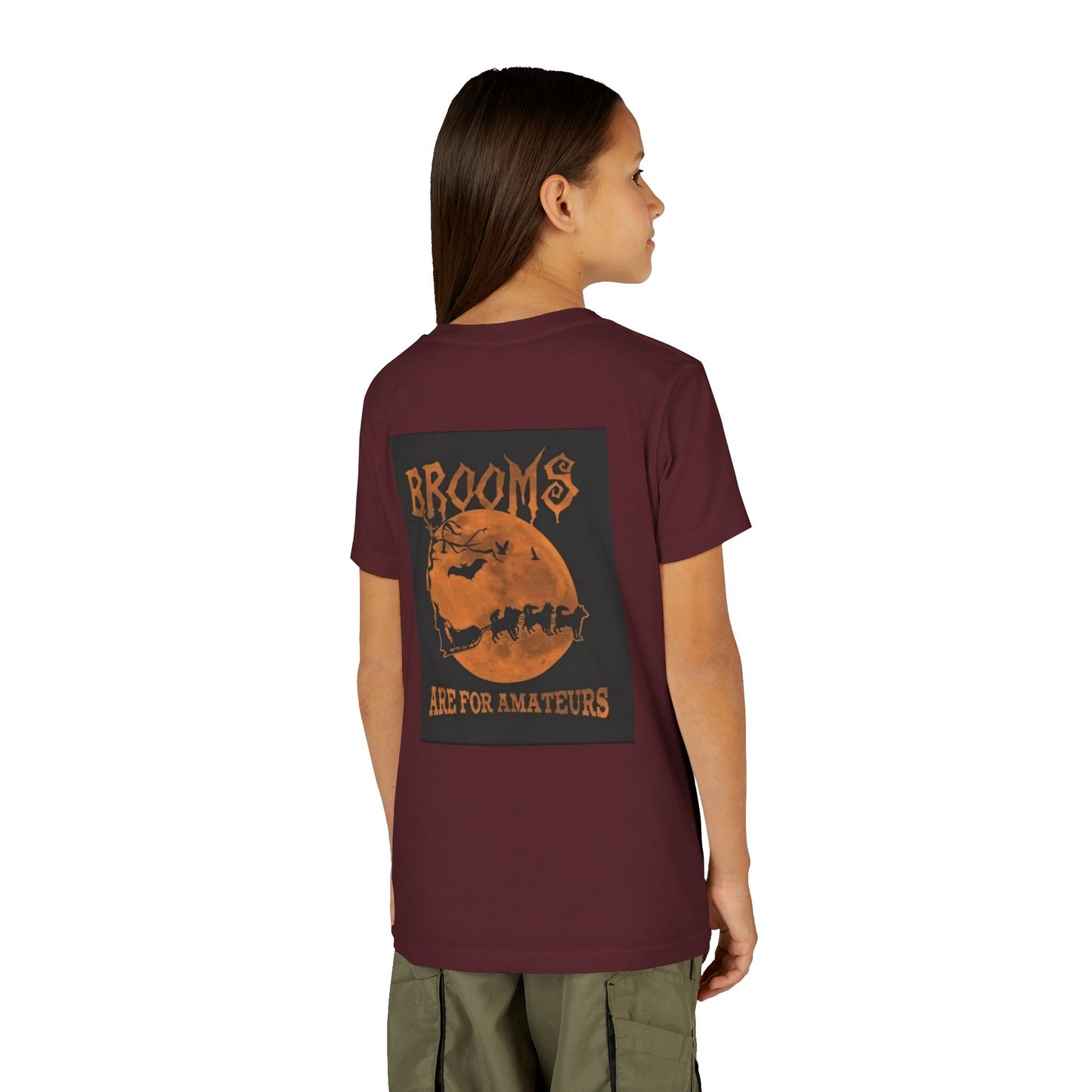 Brooms Are For Amateurs Youth Unisex Short Sleeve Crewneck Tee
