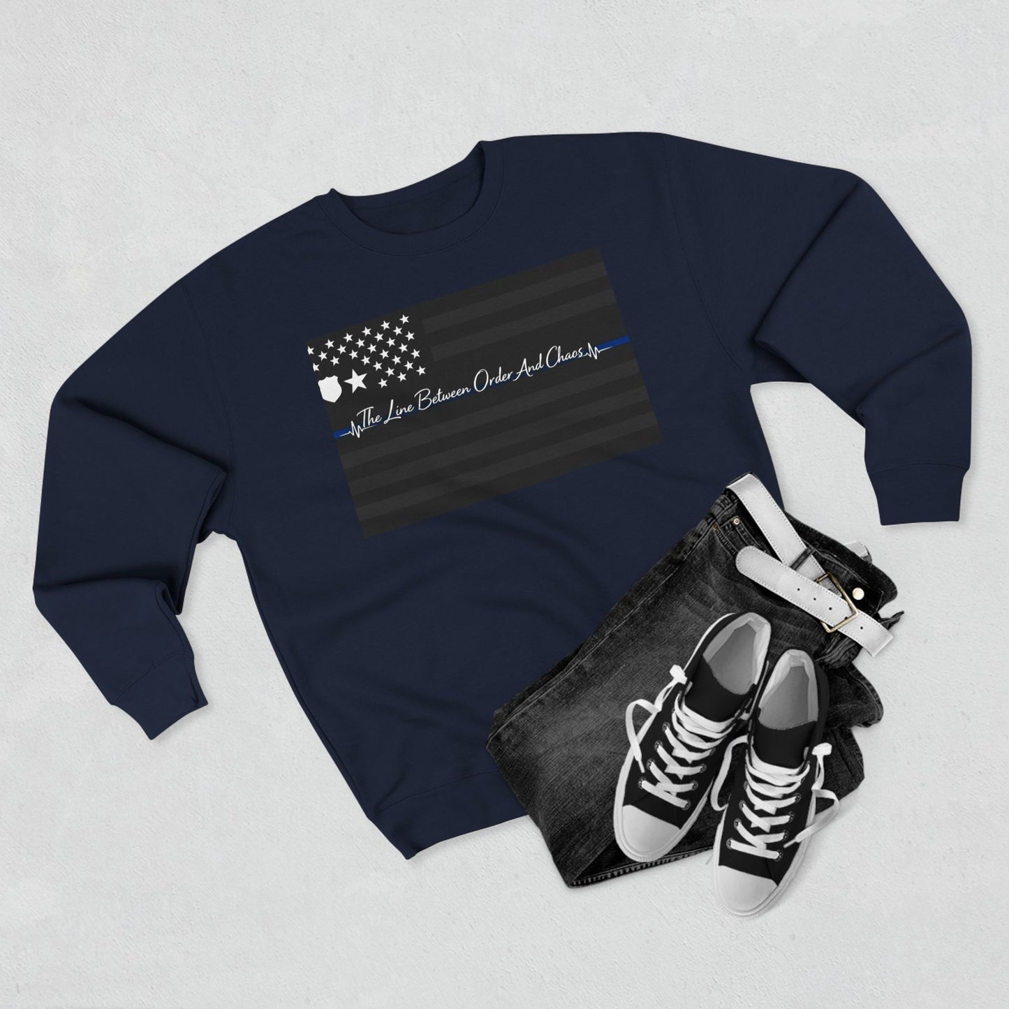Thin Blue Line Unisex Crewneck Sweatshirt