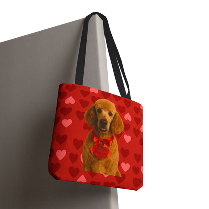 Cupid's Companion Poodle Tote Bag