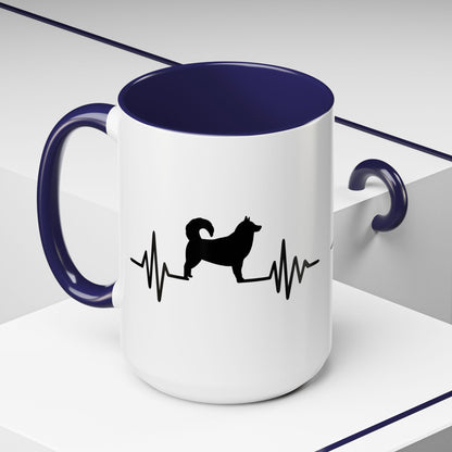 My Heart Beats For Malamutes 2-Tone Coffee Mug