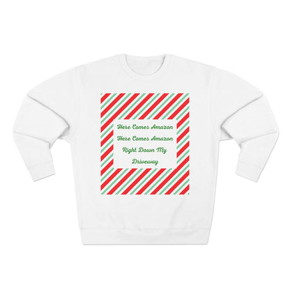 Here Comes Amazon Unisex Crewneck Sweatshirt