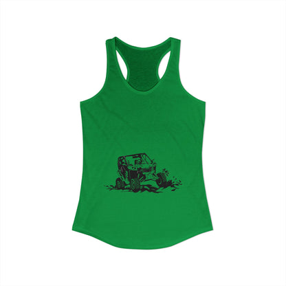 Slingin' Mud Side By Side Women's Racerback Tank