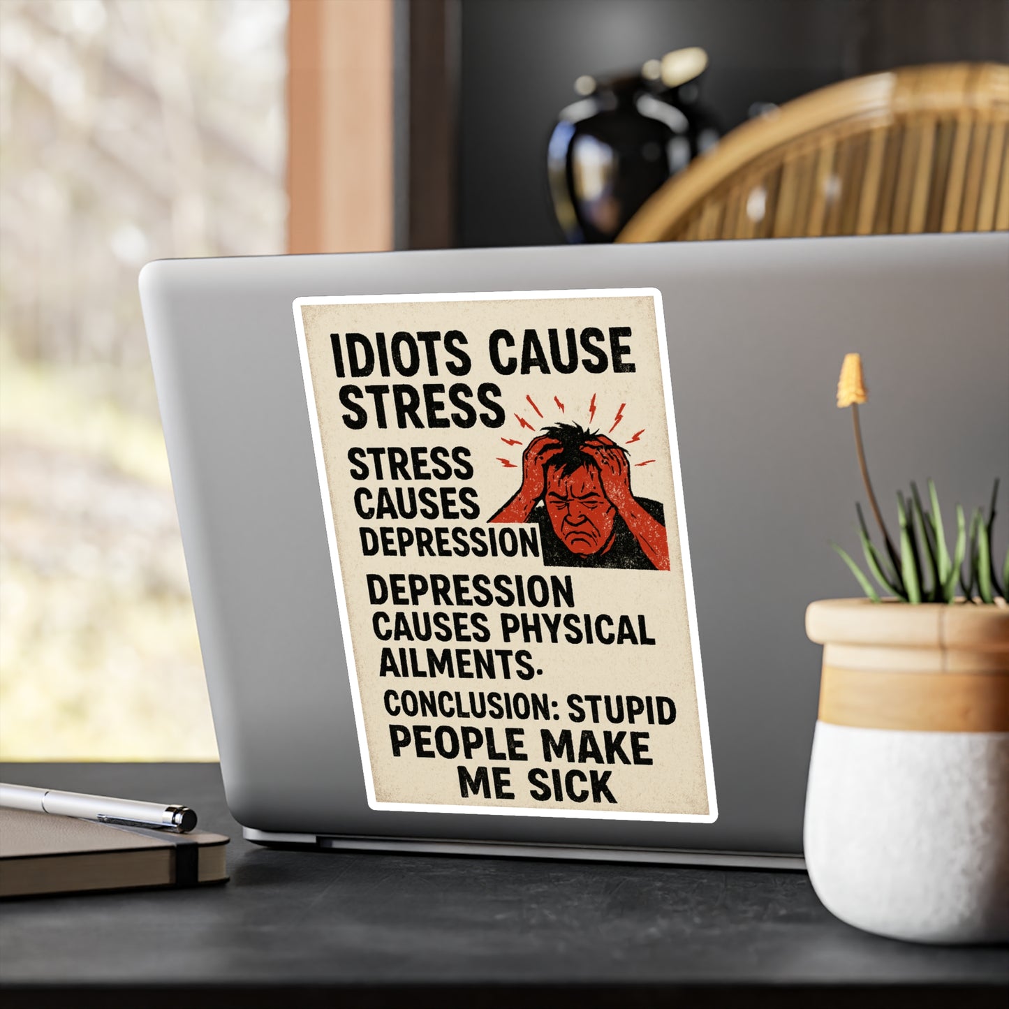 Stupid People Vinyl Decal