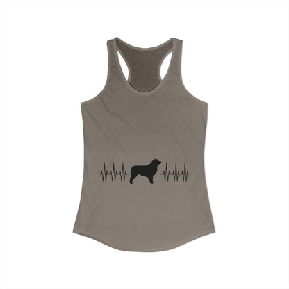 My Heart Beats For Aussies Women's Racerback Tank