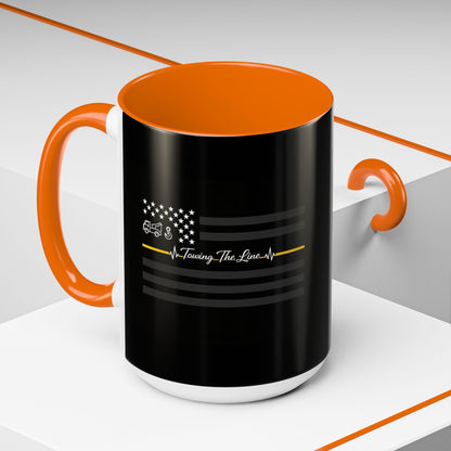 Thin Yellow Line 2-Tone Coffee Mug