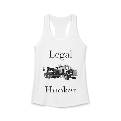 Legal H**ker Heavy Tow Truck Women's Racerback Tank