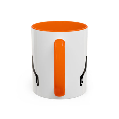 Doberman Silhouette 2-Tone Coffee Mug
