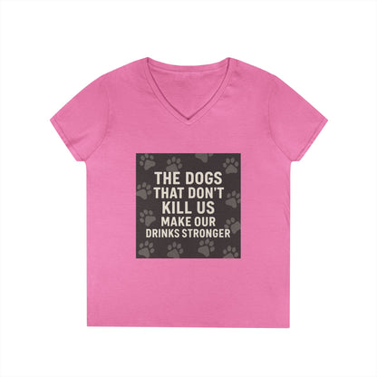 Drinks Stronger Women's V-Neck T-Shirt