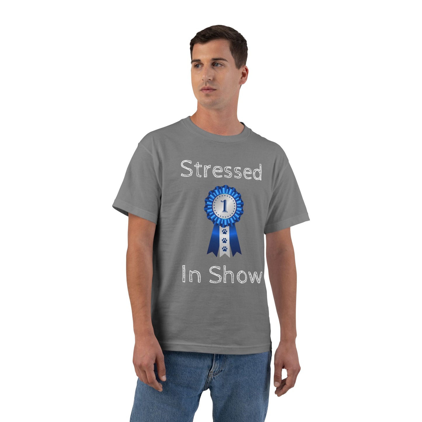 Stressed In Show Men's Short-Sleeve Crewneck Tee