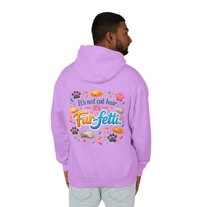 Fur-Fetti Cat Unisex Lightweight Hoodie
