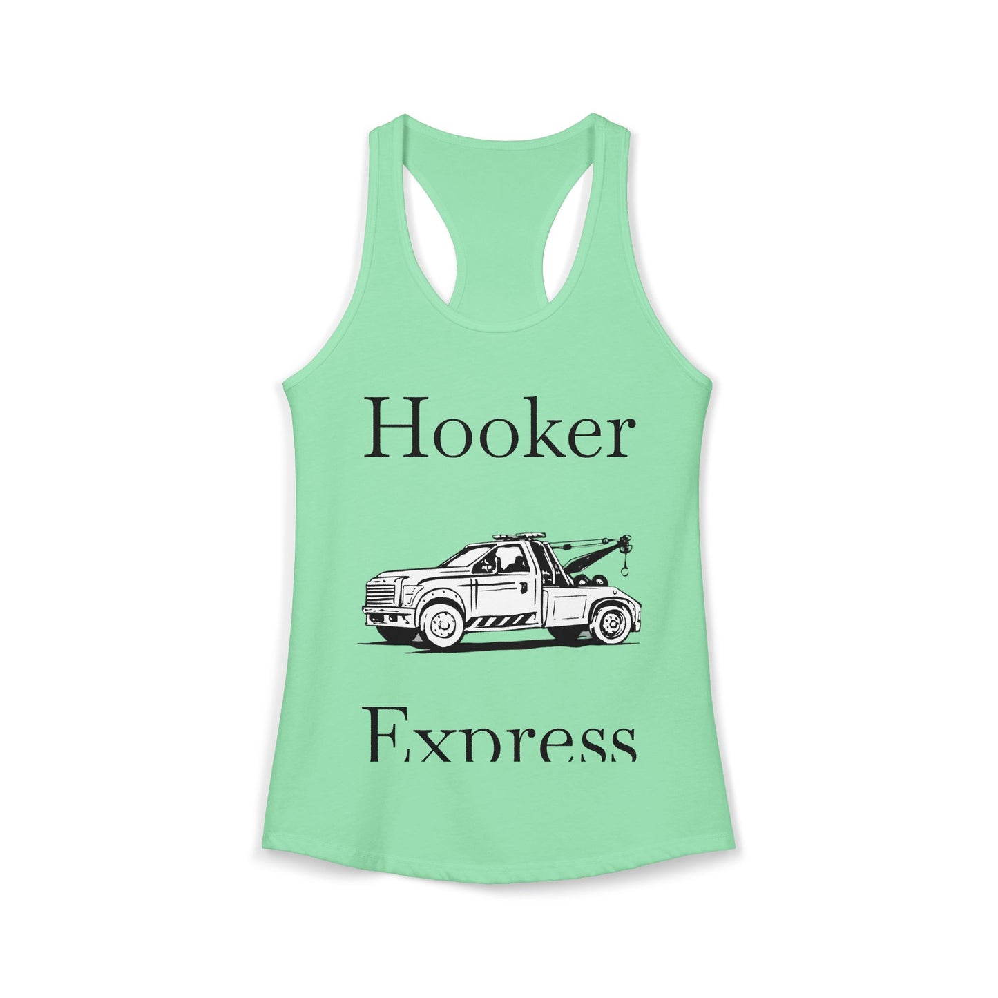 H**ker Express Wheel Lift Tow Truck Women's Racerback Tank