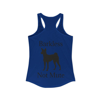 Barkless Not Mute Women's Racerback Tank