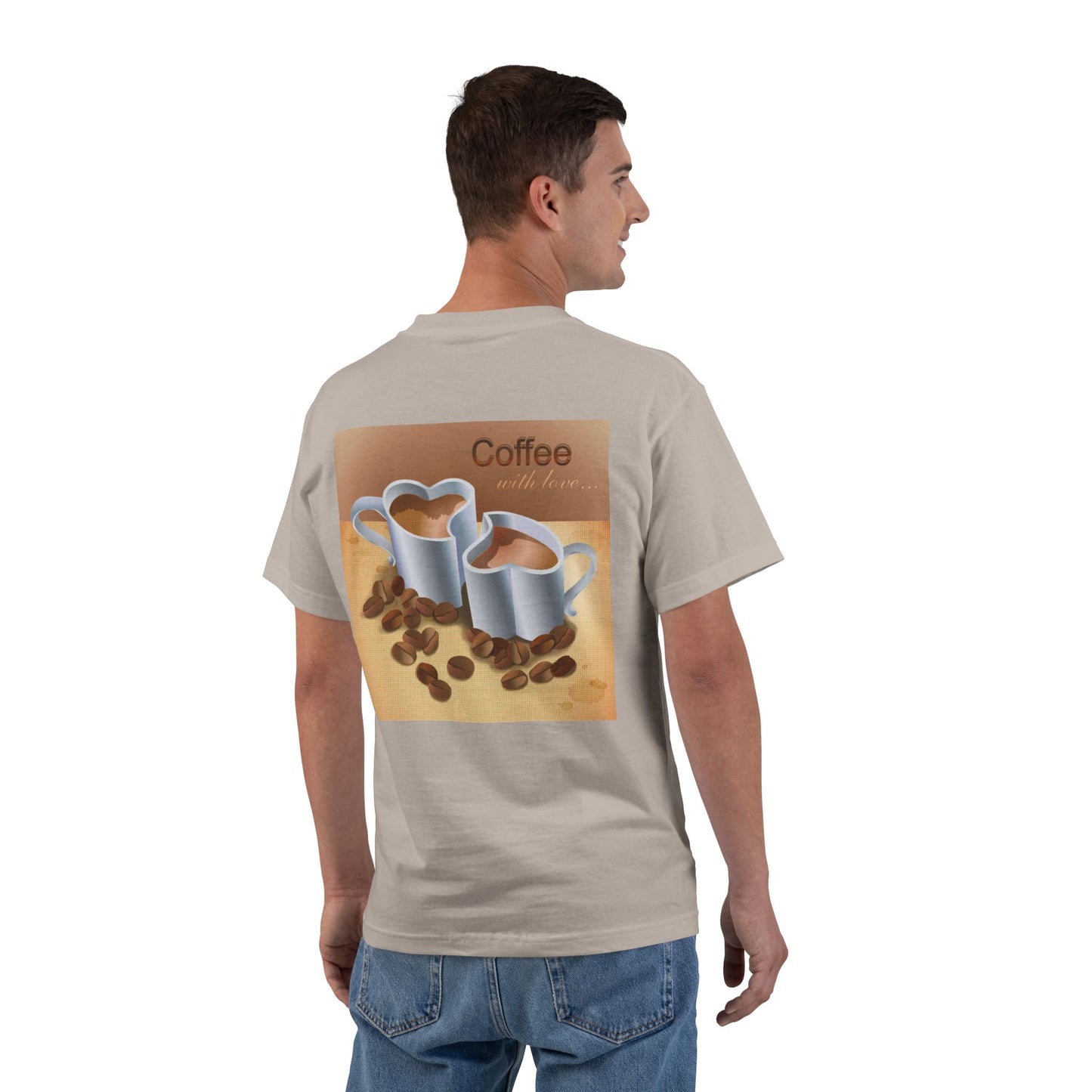 Coffee With Love Men's Short-Sleeve Crewneck Tee