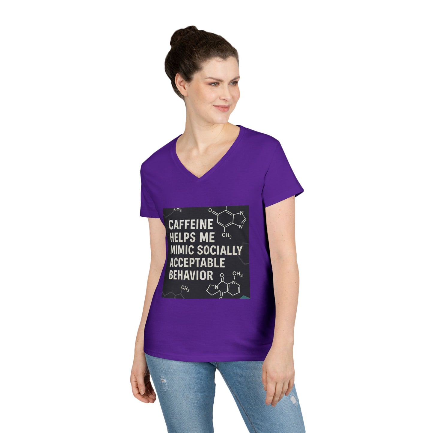 Socially Acceptable Women's V-Neck T-Shirt