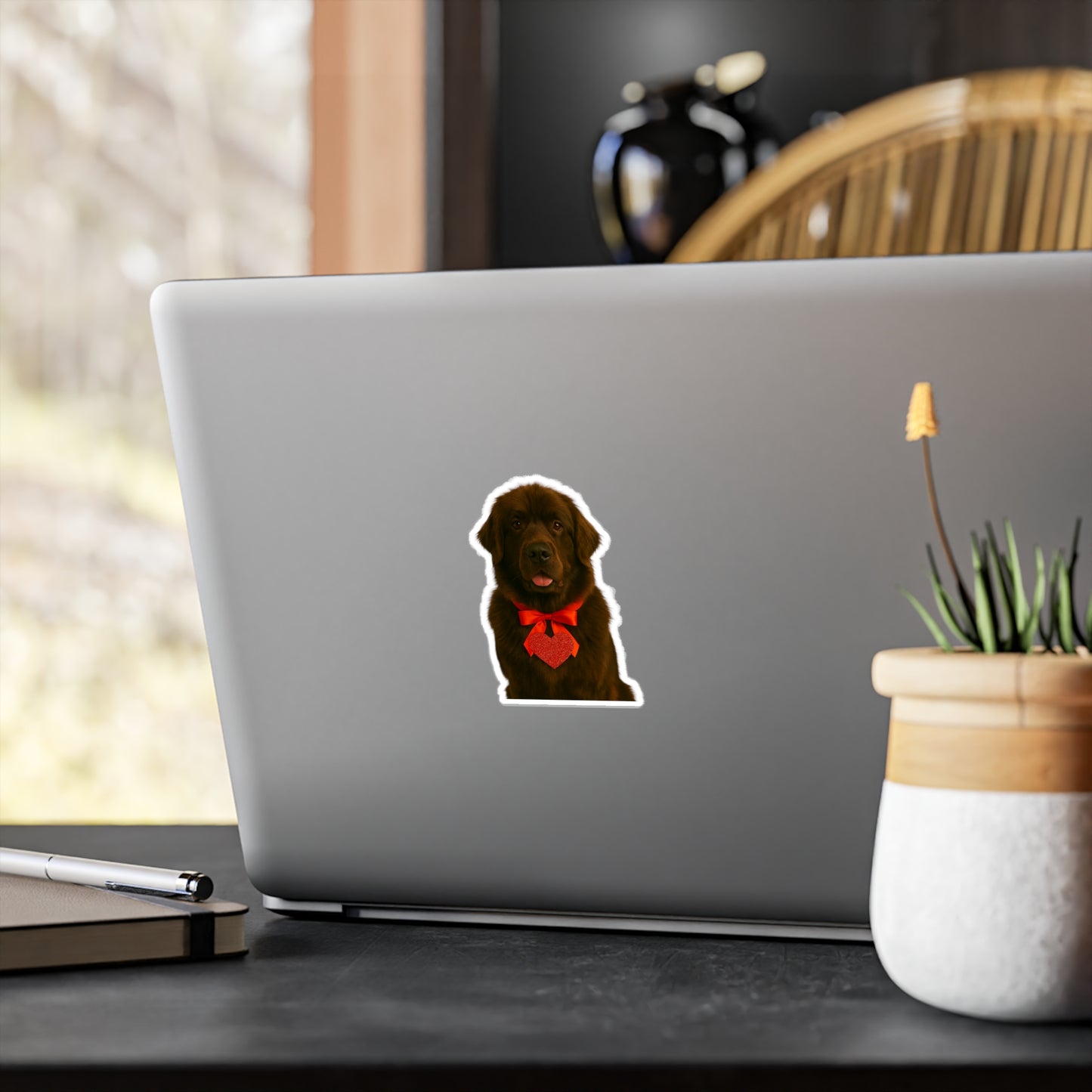 Cupid's Companion Newfie Vinyl Decal