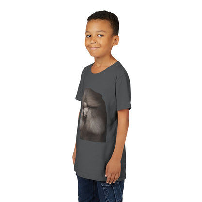 Poodle Head Youth Unisex Short Sleeve Crewneck Tee