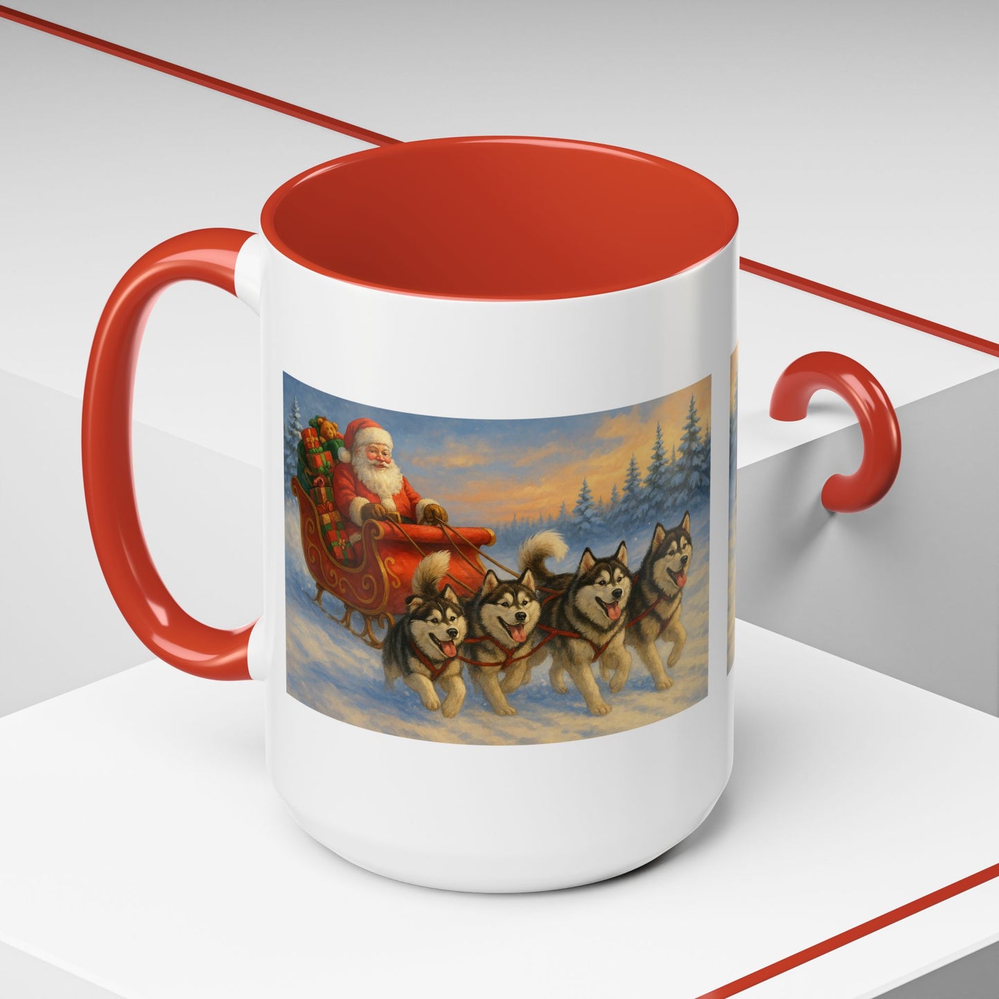 Dashing Through The Snow 2-Tone Coffee Mug