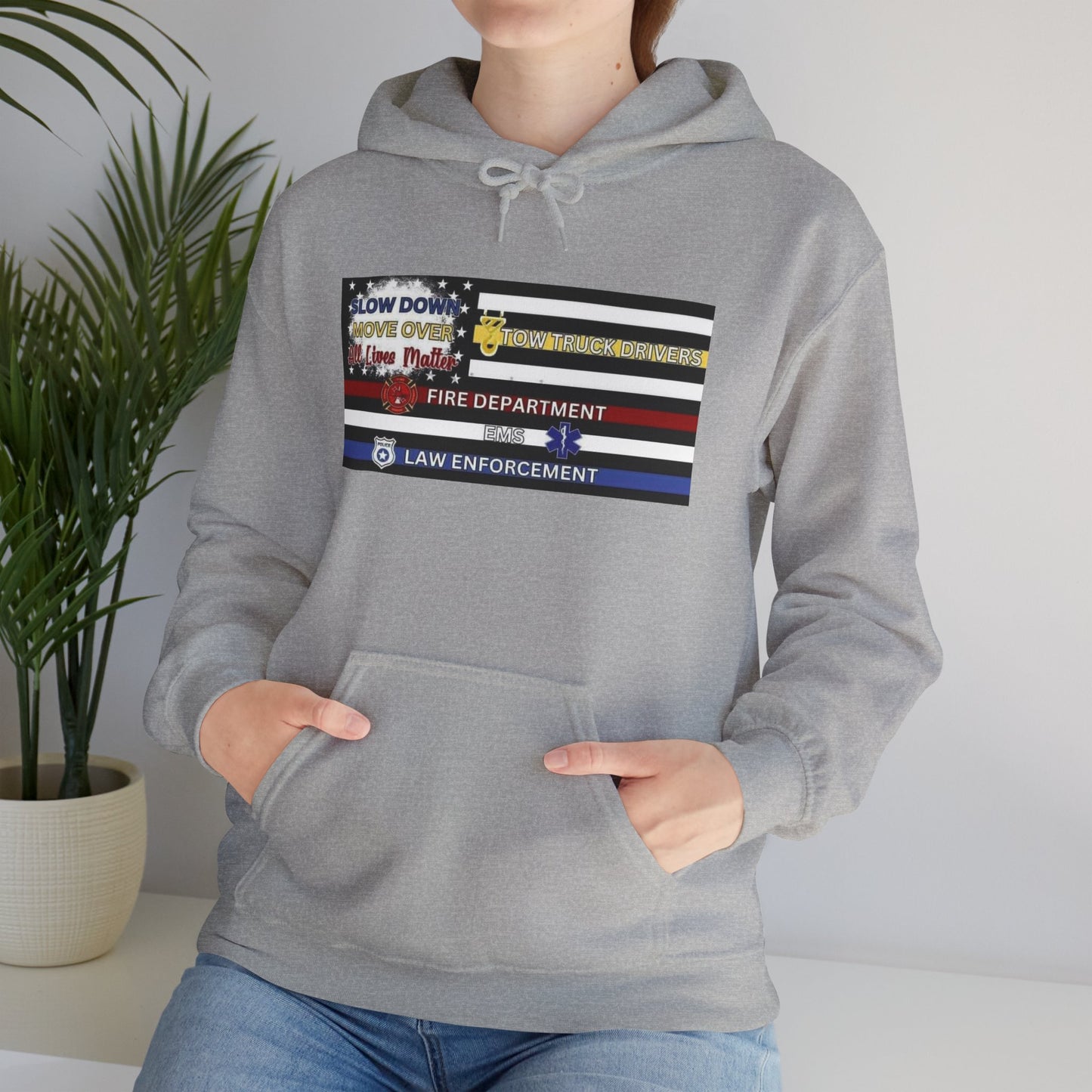 Slow Down Move Over Flag Unisex Hoodie