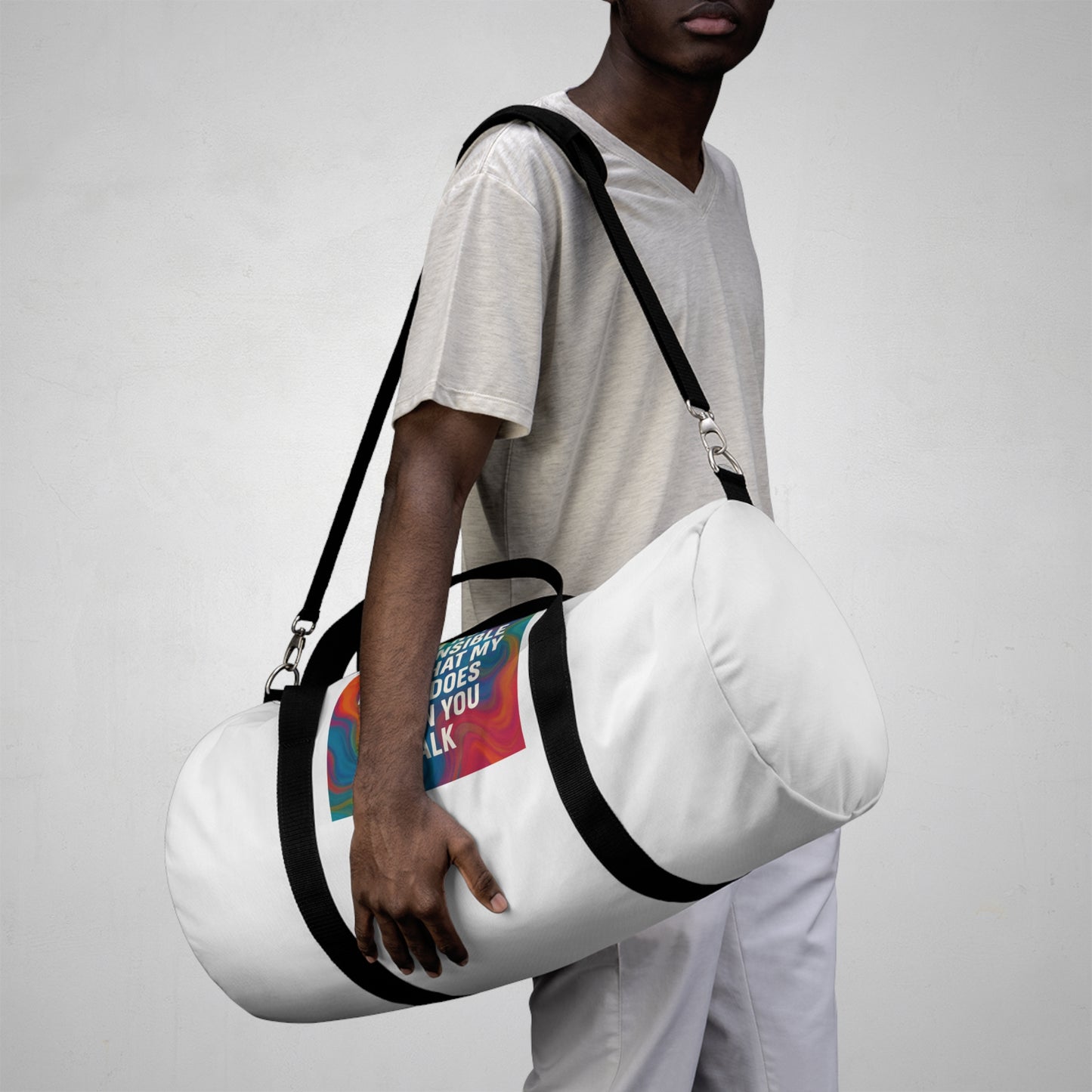 When You Talk Duffel Bag