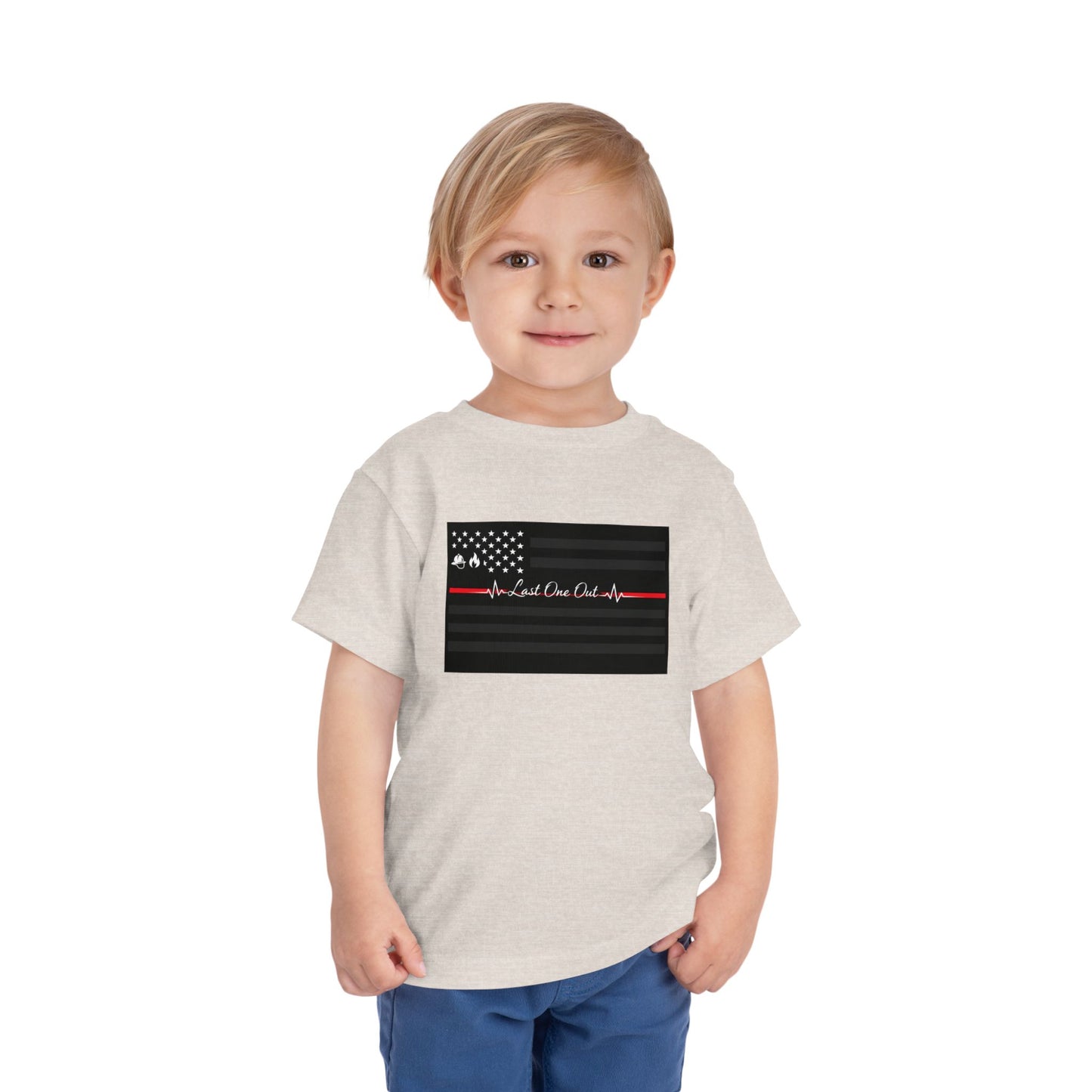 Thin Red Line Toddler Unisex Short Sleeve Crewneck Tee