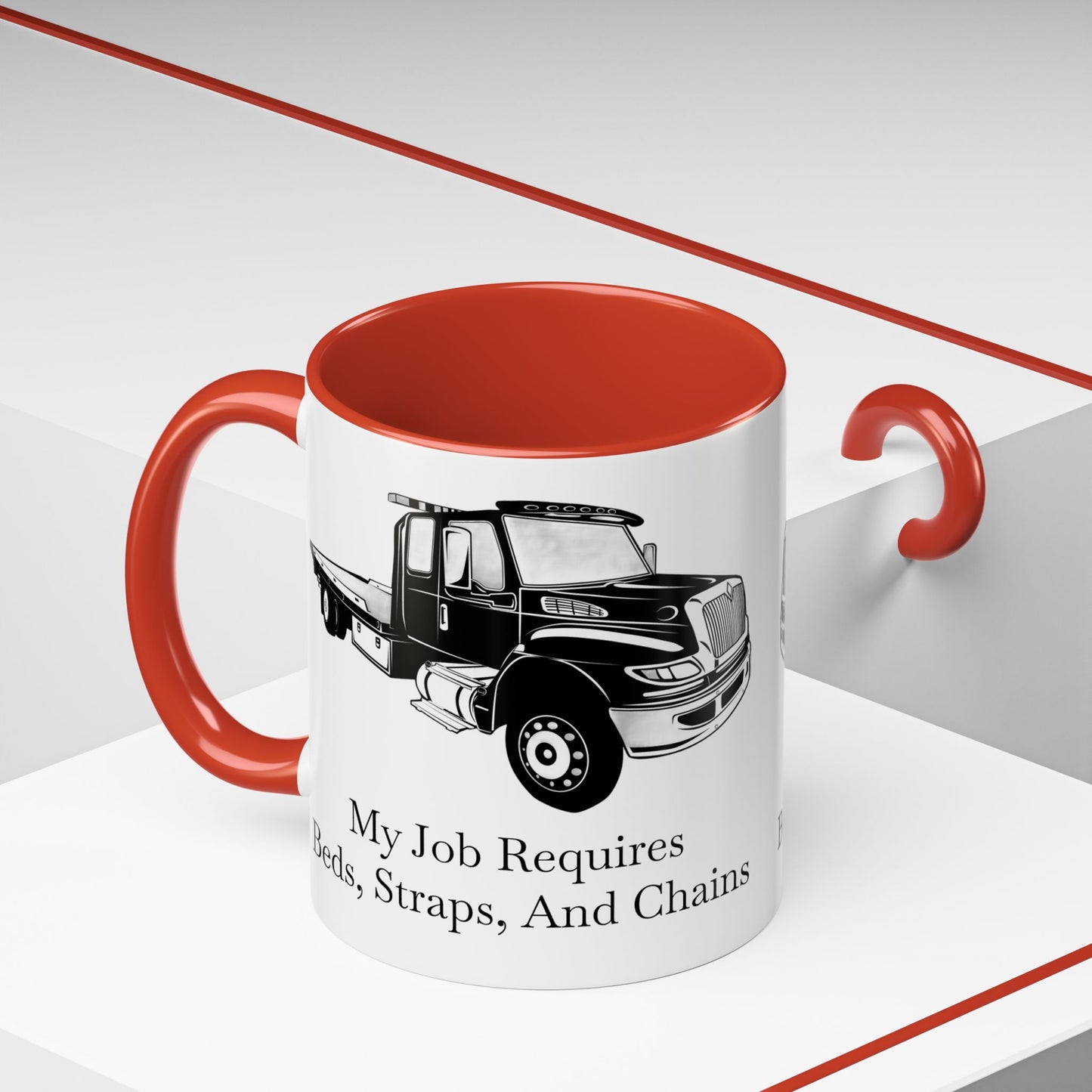 Beds, Straps, And Chains 2-Tone Coffee Mug