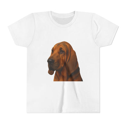 Bloodhound Head Youth Unisex Short Sleeve Crewneck Tee
