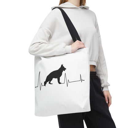 My Heart Beats For German Shepherds Tote Bag