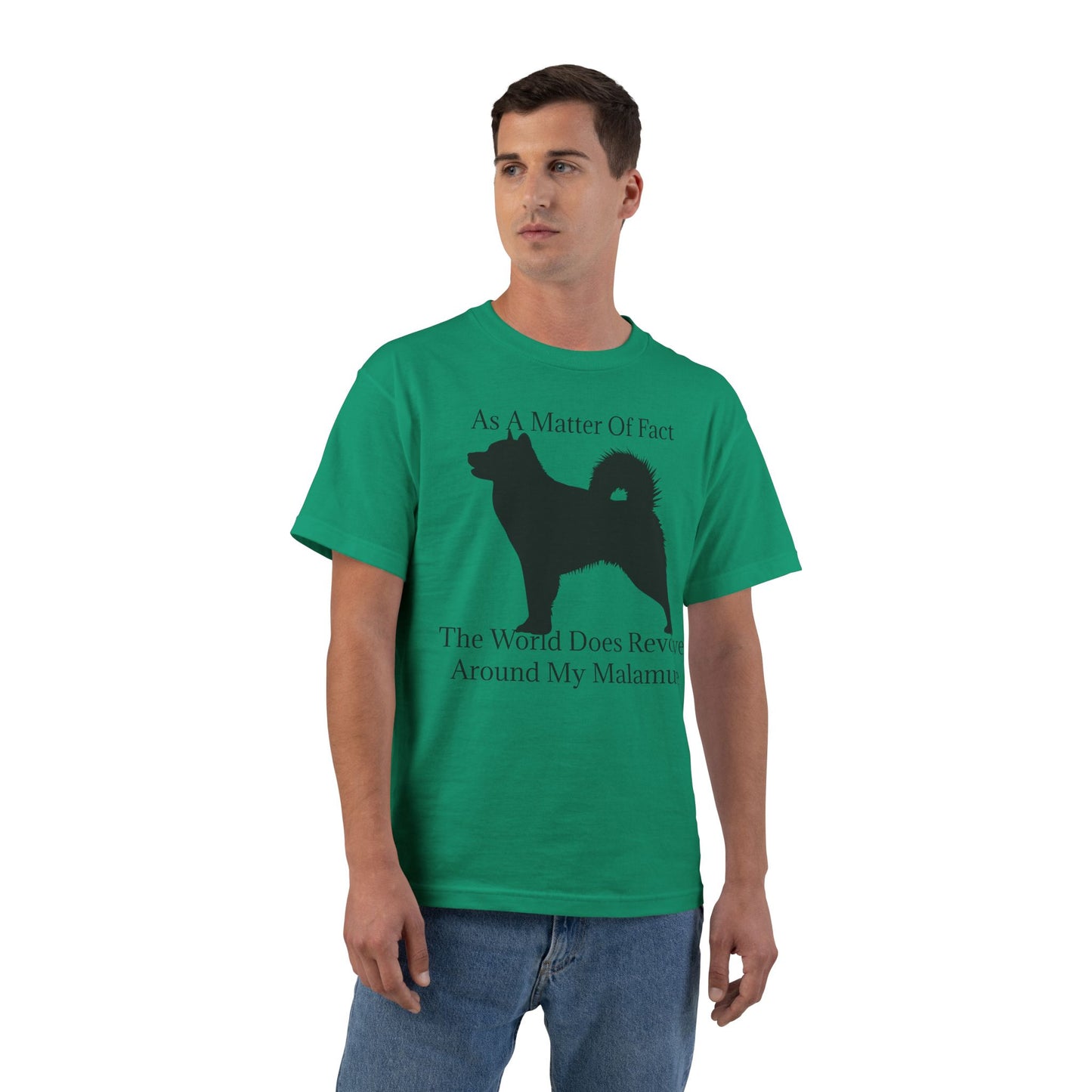 Matter Of Fact Malamute Men's Short-Sleeve Crewneck Tee