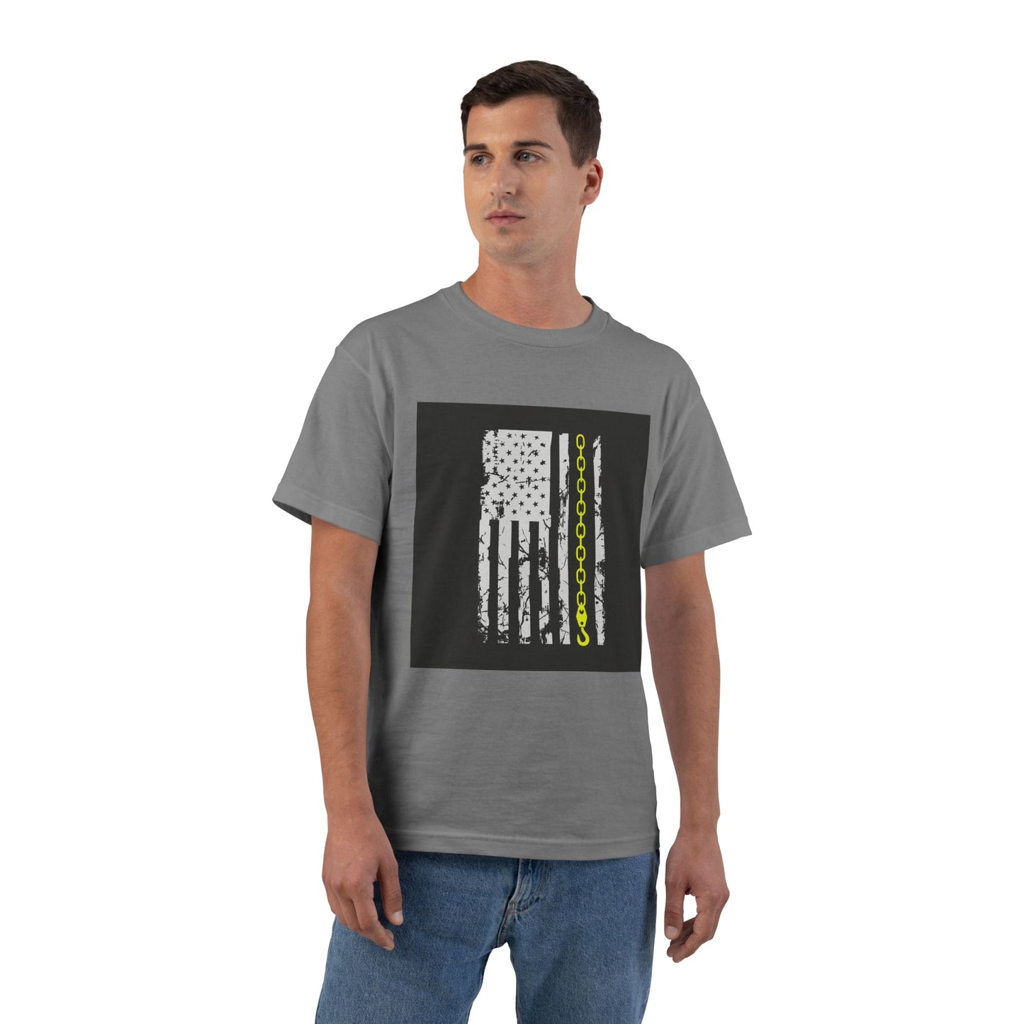 Thin Yellow Line Men's Short-Sleeve Crewneck Tee