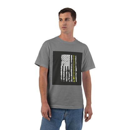 Thin Yellow Line Men's Short-Sleeve Crewneck Tee