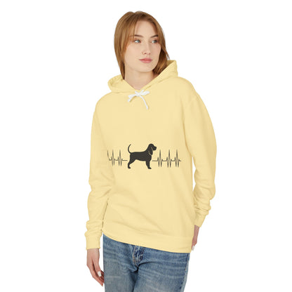 My Heart Beats For Bloodhounds Unisex Lightweight Hoodie