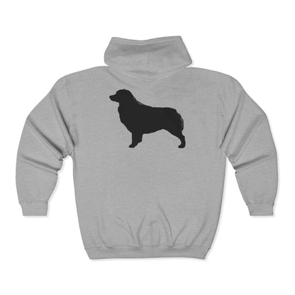 Aussie Silhouette Unisex Full Zip Hoodie