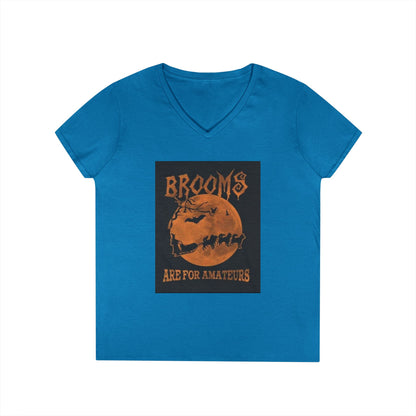 Brooms Are For Amateurs Women's V-Neck T-Shirt