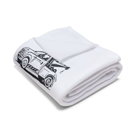 I Can't Fix Stupid Wheel Lift Tow Truck Arctic Fleece Blanket