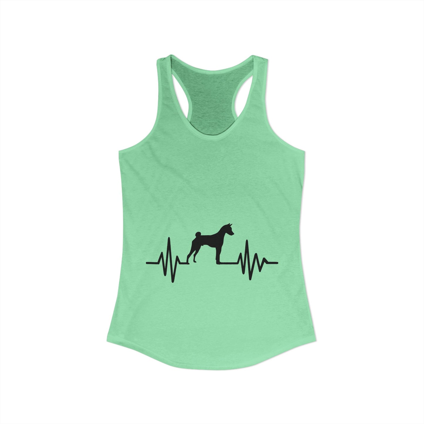 My Heart Beats For Basenjis Women's Racerback Tank