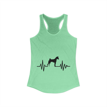 My Heart Beats For Basenjis Women's Racerback Tank