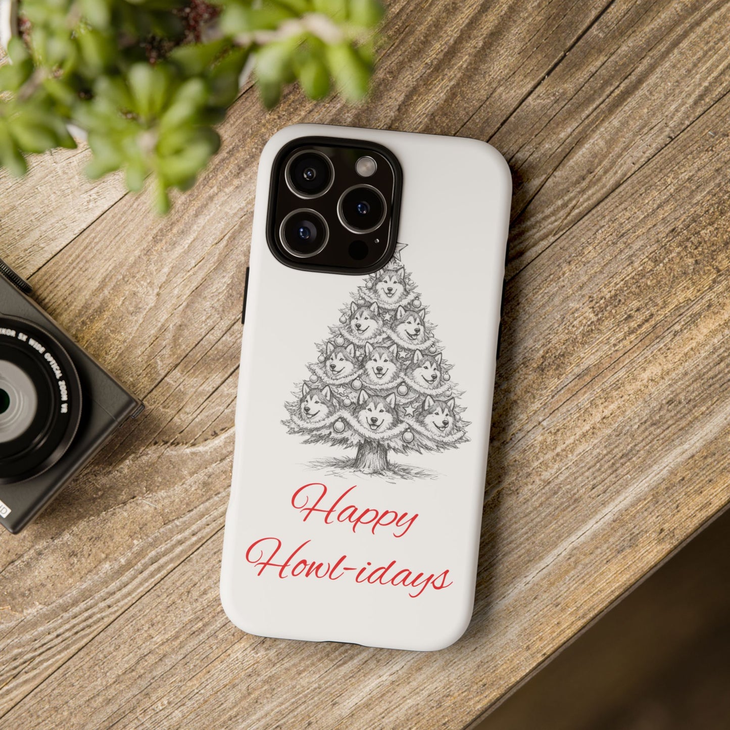 Happy Howl-idays iPhone Case