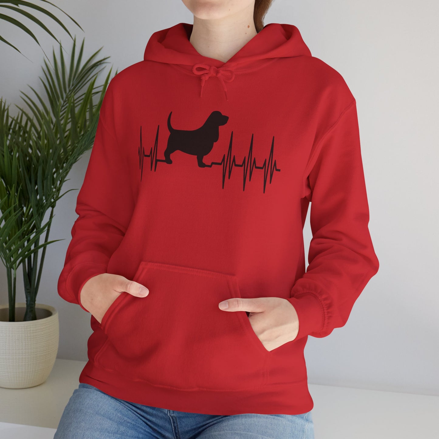 My Heart Beats For Bassets Unisex Hoodie