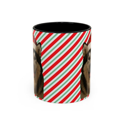 Santa Paws Malamute 2-Tone Coffee Mug
