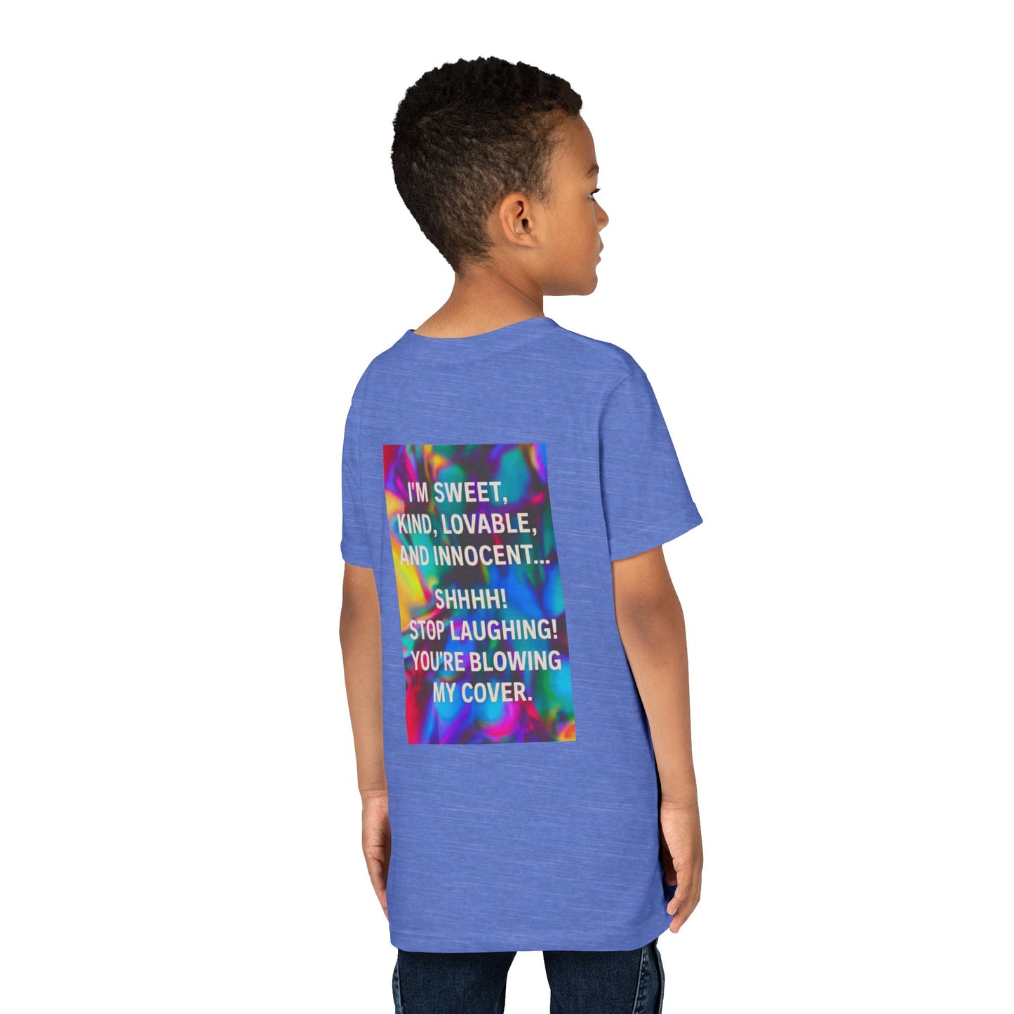 Blowing My Cover Youth Unisex Short Sleeve Crewneck Tee