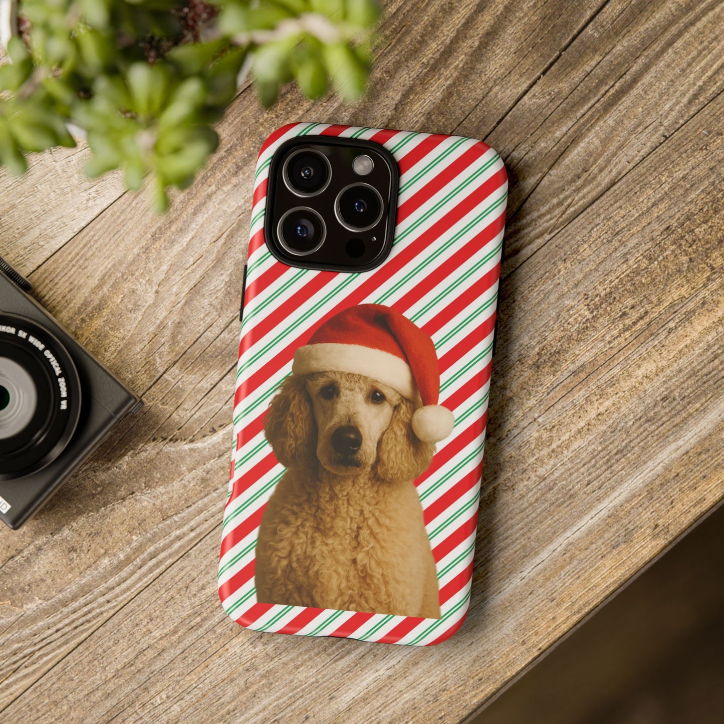 Santa Paws Poodle iPhone Case
