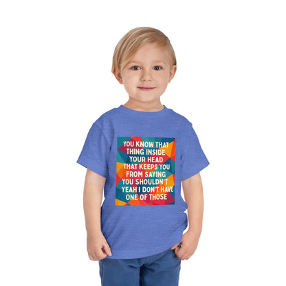 No Filter Toddler Unisex Short Sleeve Crewneck Tee