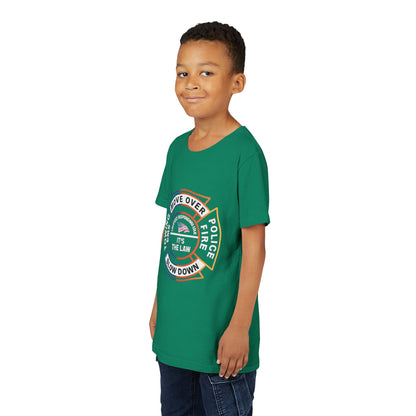 Let First Responders Live Youth Unisex Short Sleeve Crewneck Tee