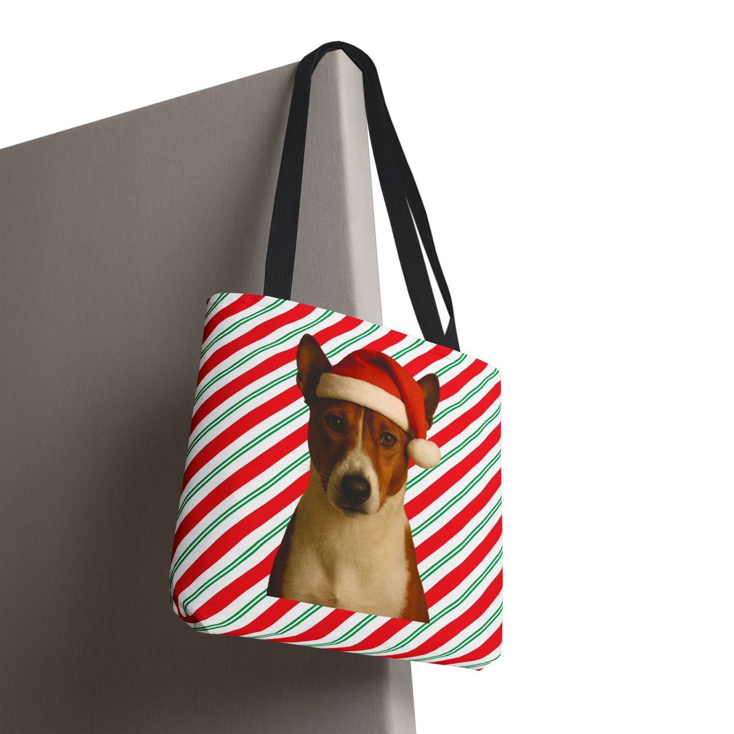 Santa Paws Basenji Tote Bag