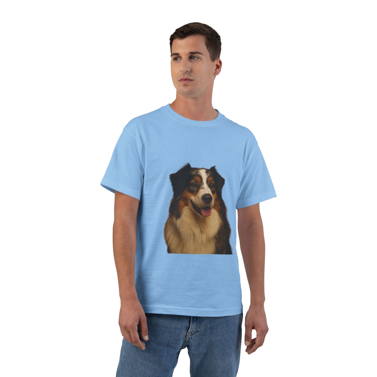 Aussie Head Men's Short-Sleeve Crewneck Tee