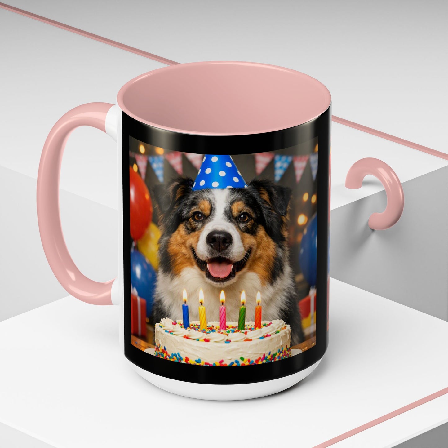 Birthday Buddy Aussie 2-Tone Coffee Mug
