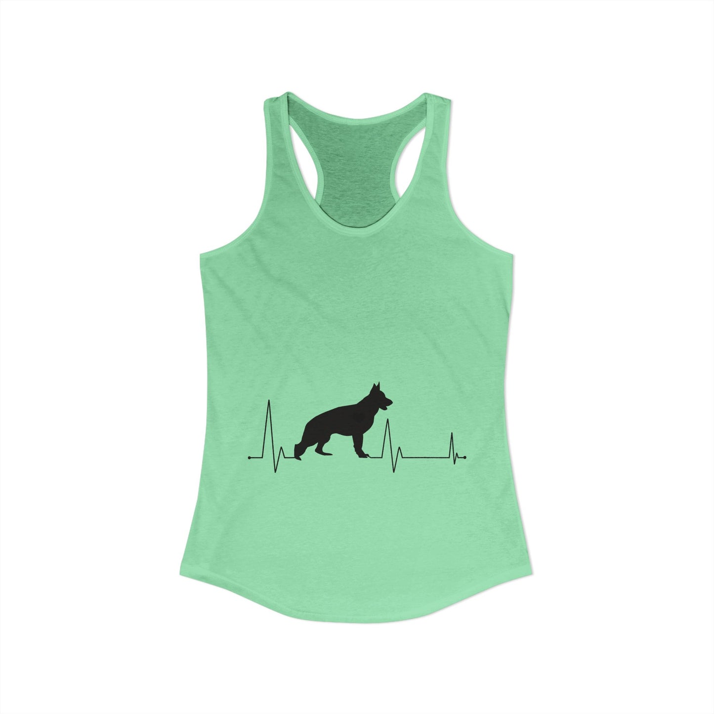 My Heart Beats For German Shepherds Women's Racerback Tank